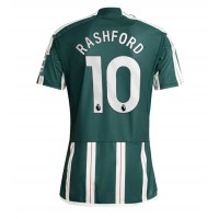 Manchester United Marcus Rashford #10 Vonkajší futbalový dres 2023-24 Krátky Rukáv
